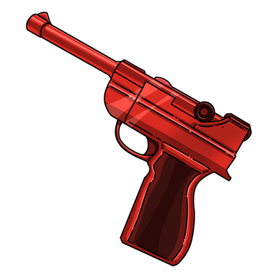 Red Luger Gun