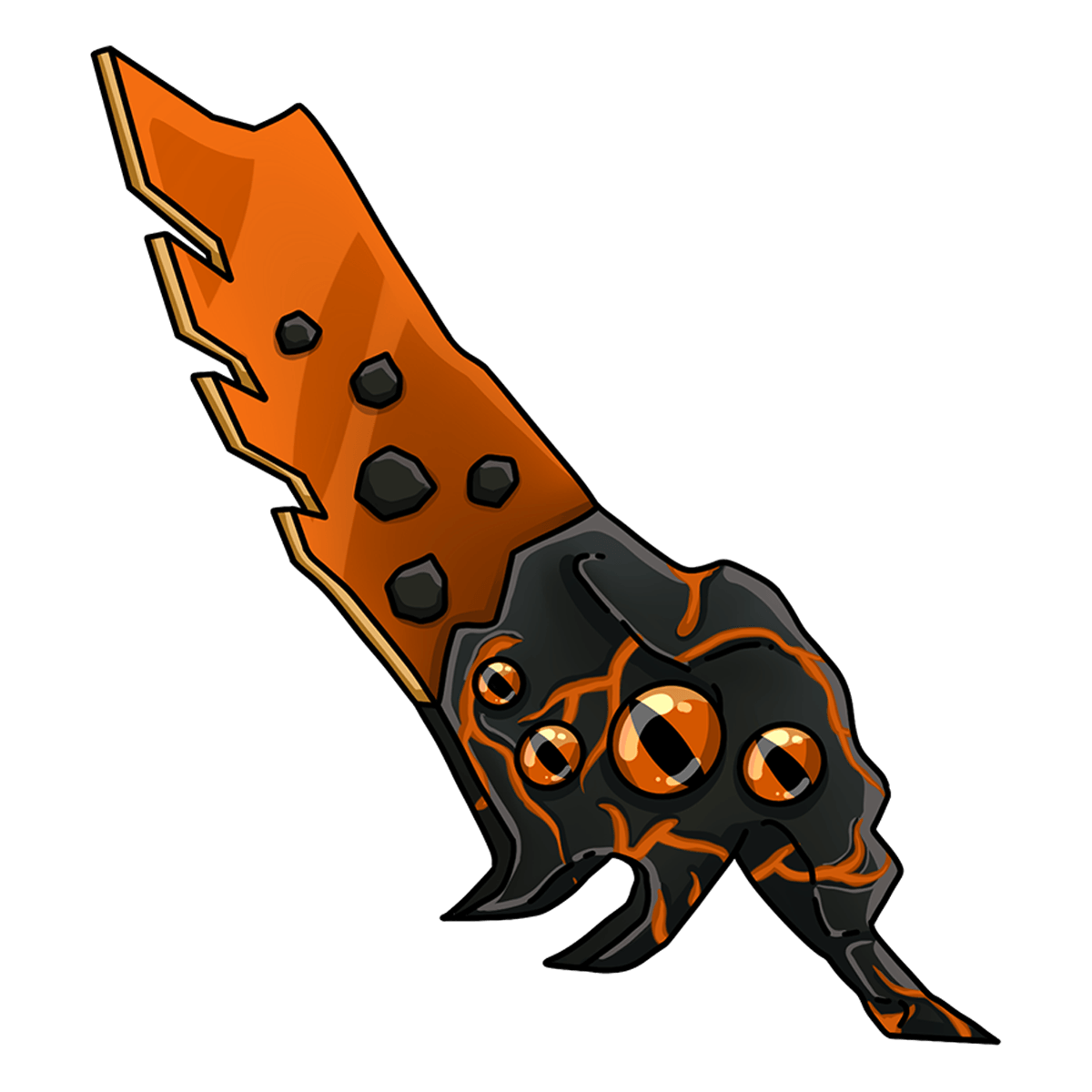 Orange Seer Knife