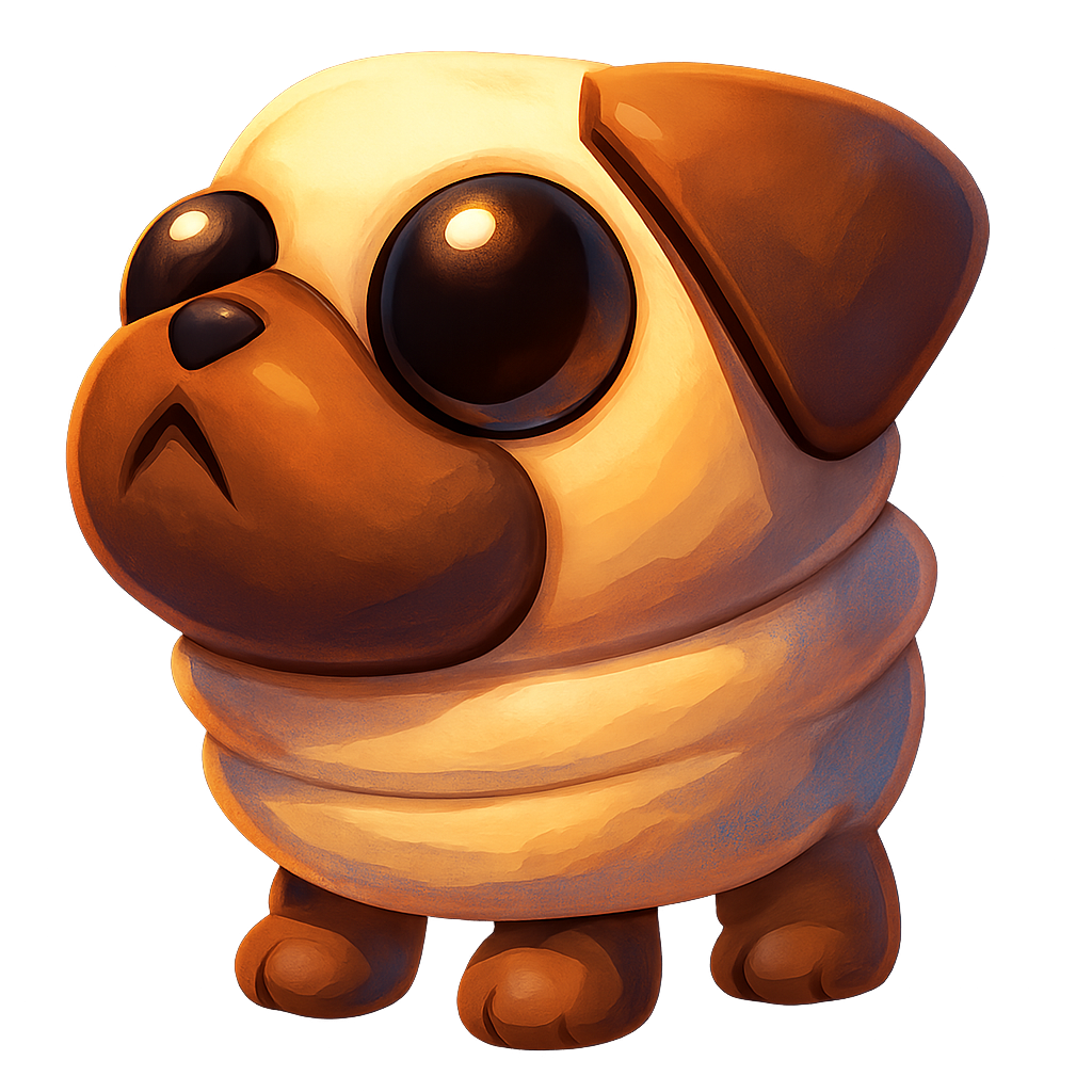 Snowball Pug