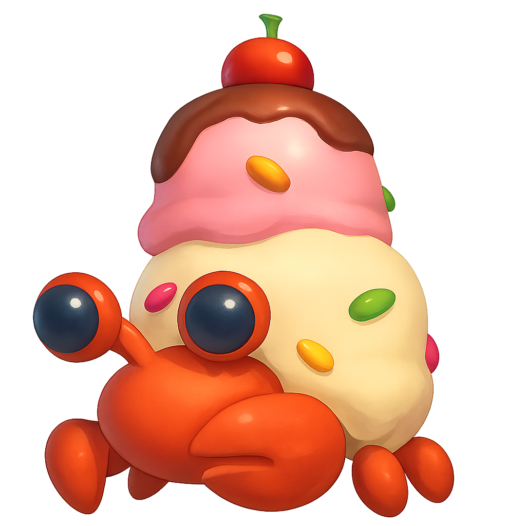 Ice Cream Hermit Crab