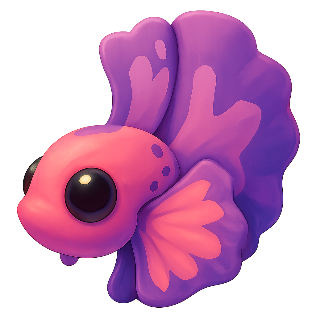 Pink Betta Fish