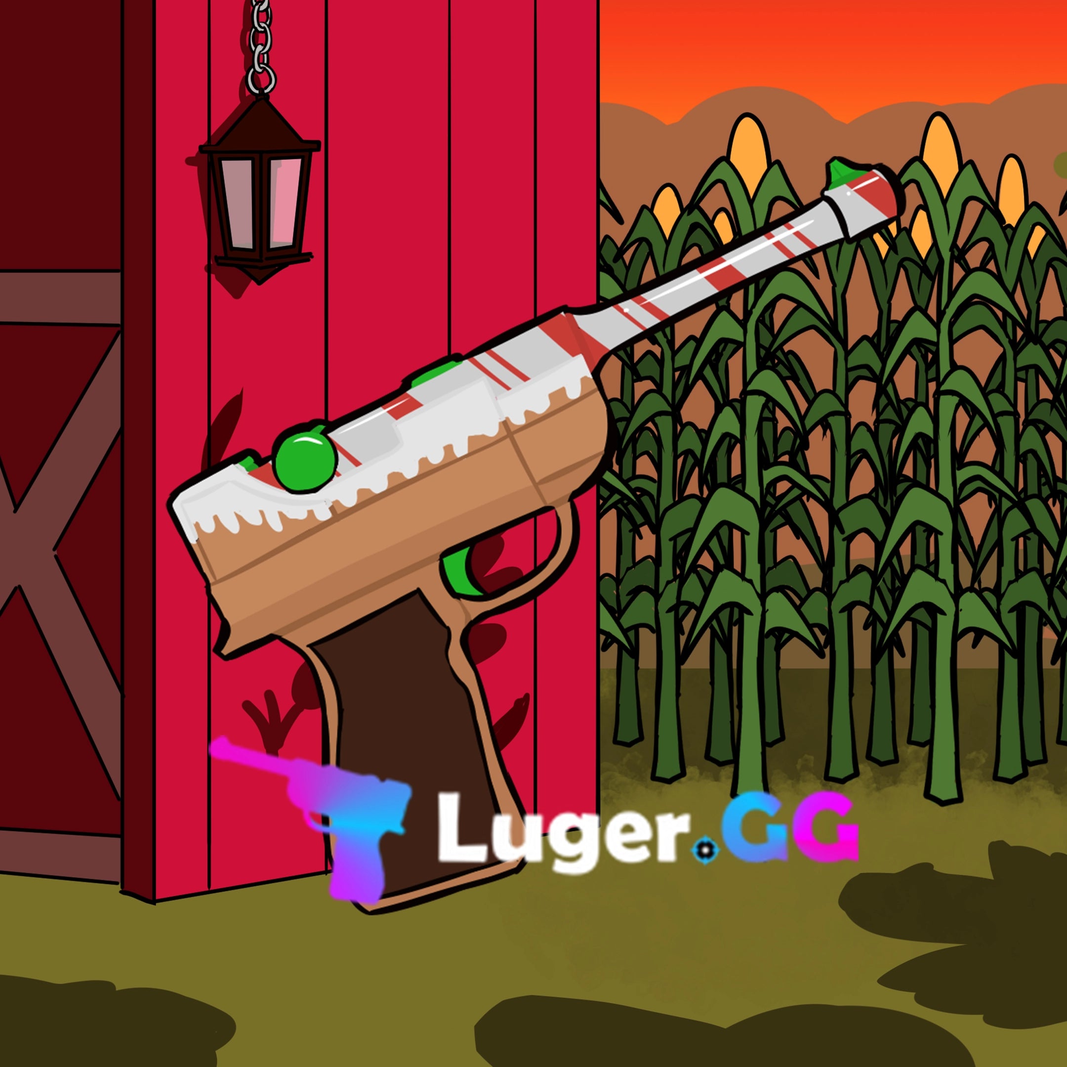Ginger Luger Gun