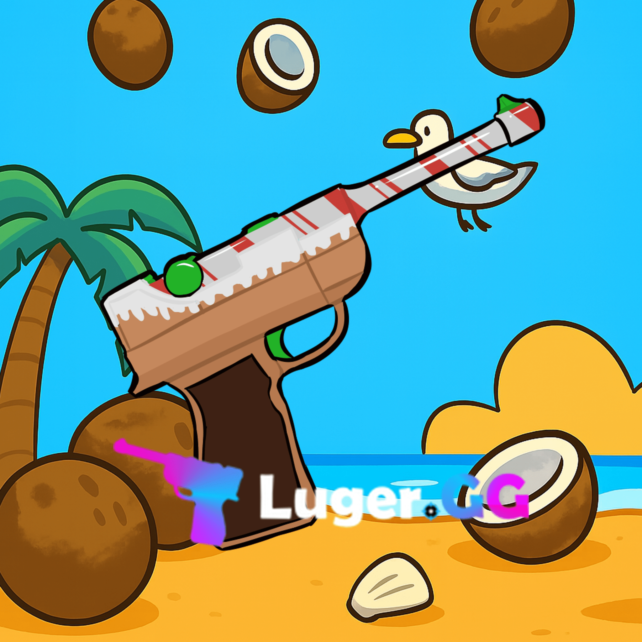 Ginger Luger Gun