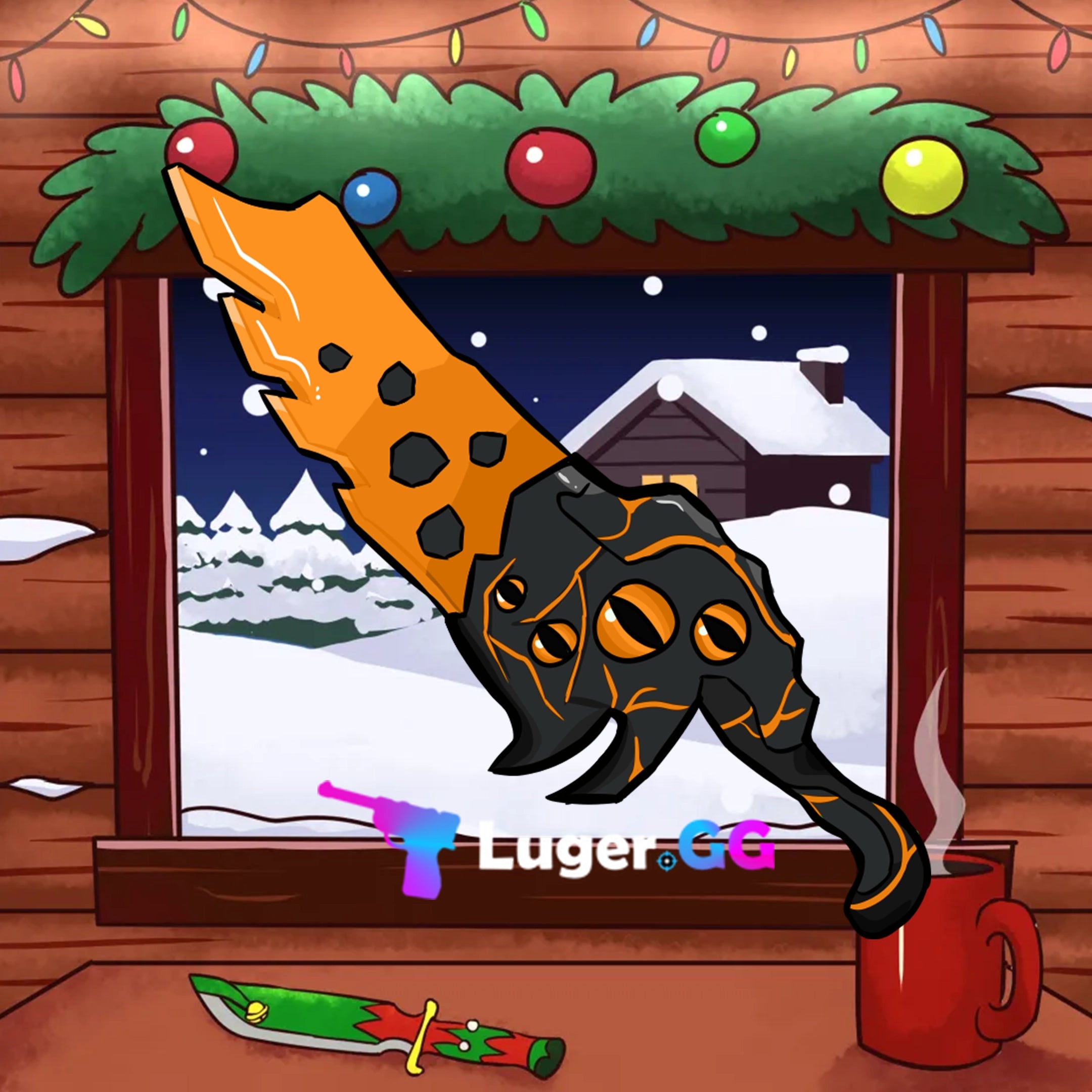 Orange Seer Knife