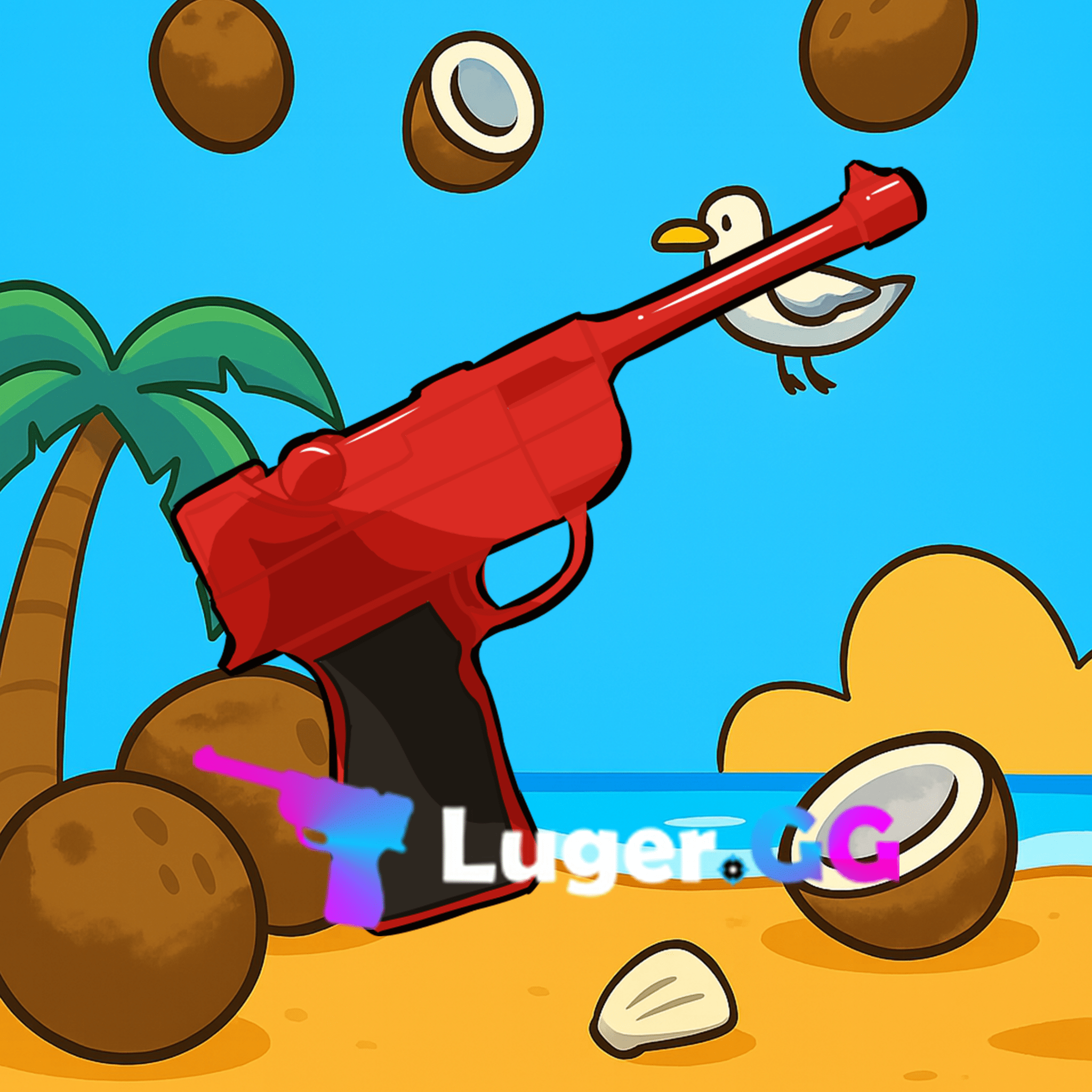Red Luger Gun