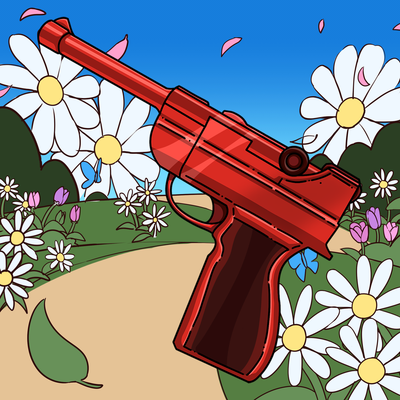 Red Luger Gun
