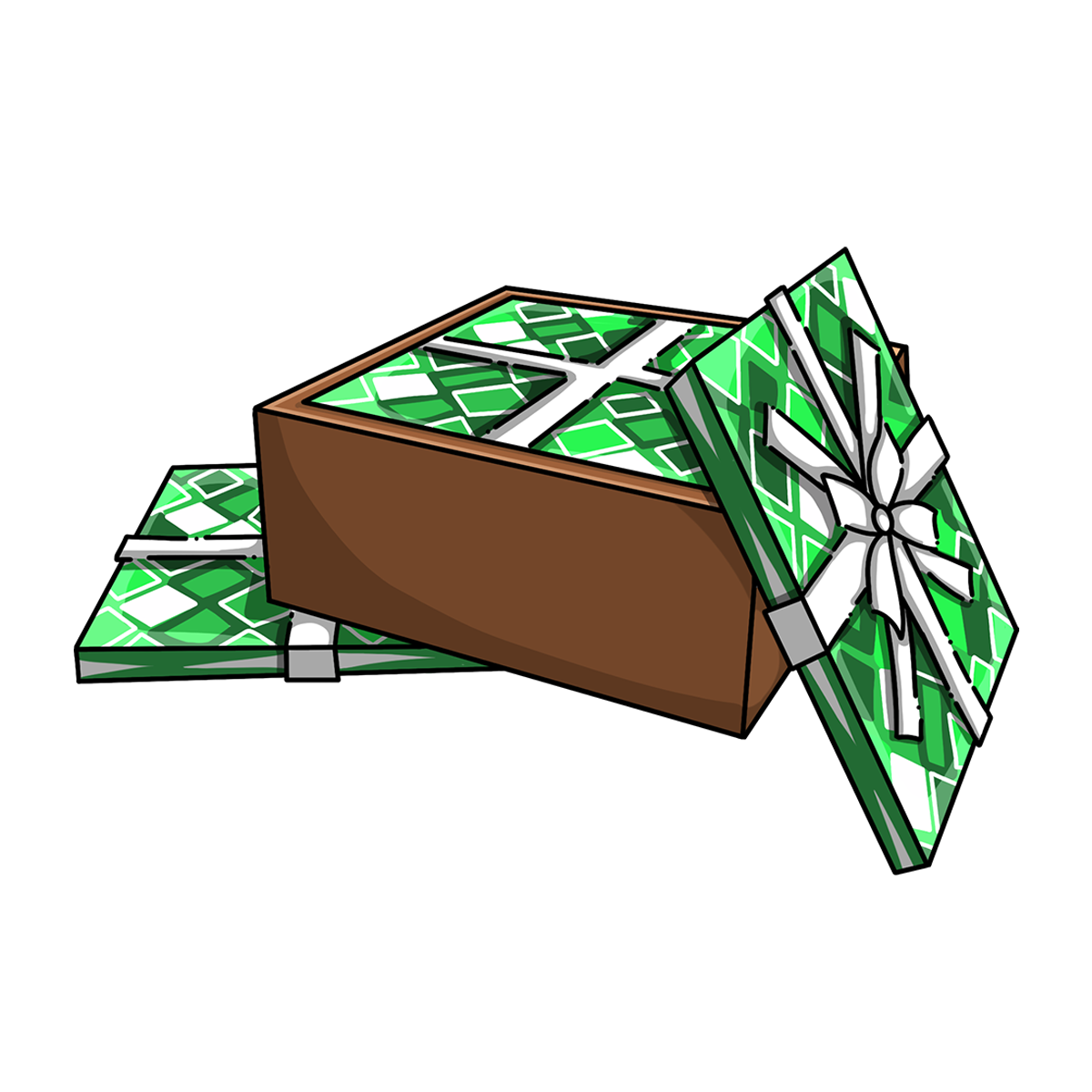 Box of Green Wrapping Paper