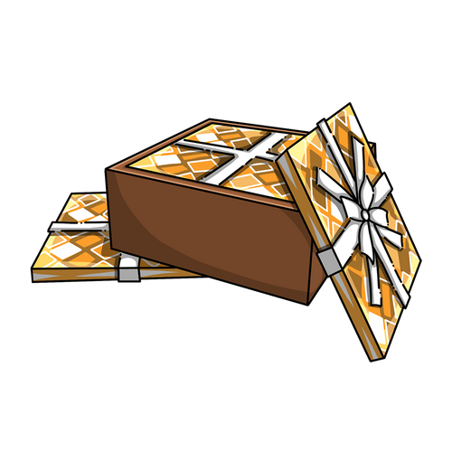 Box of Gold Wrapping Paper