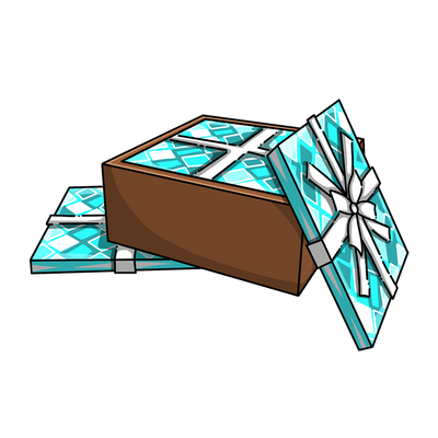 Box of Blue Wrapping Papper
