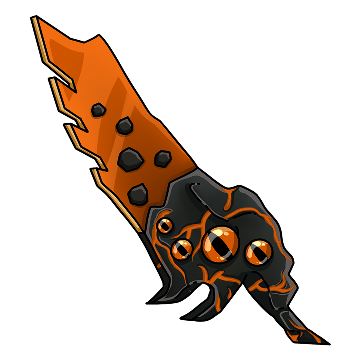 Orange Seer Knife