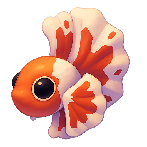 Orange Betta Fish