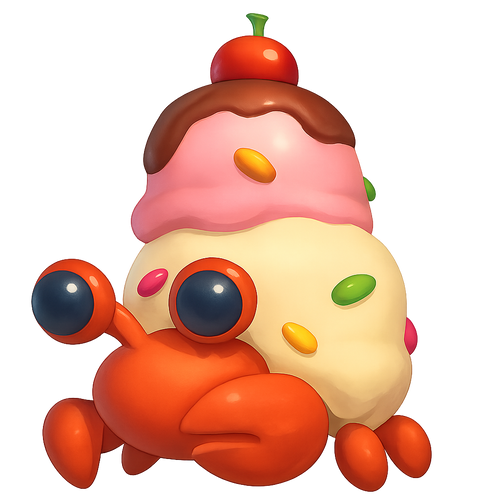 Ice Cream Hermit Crab