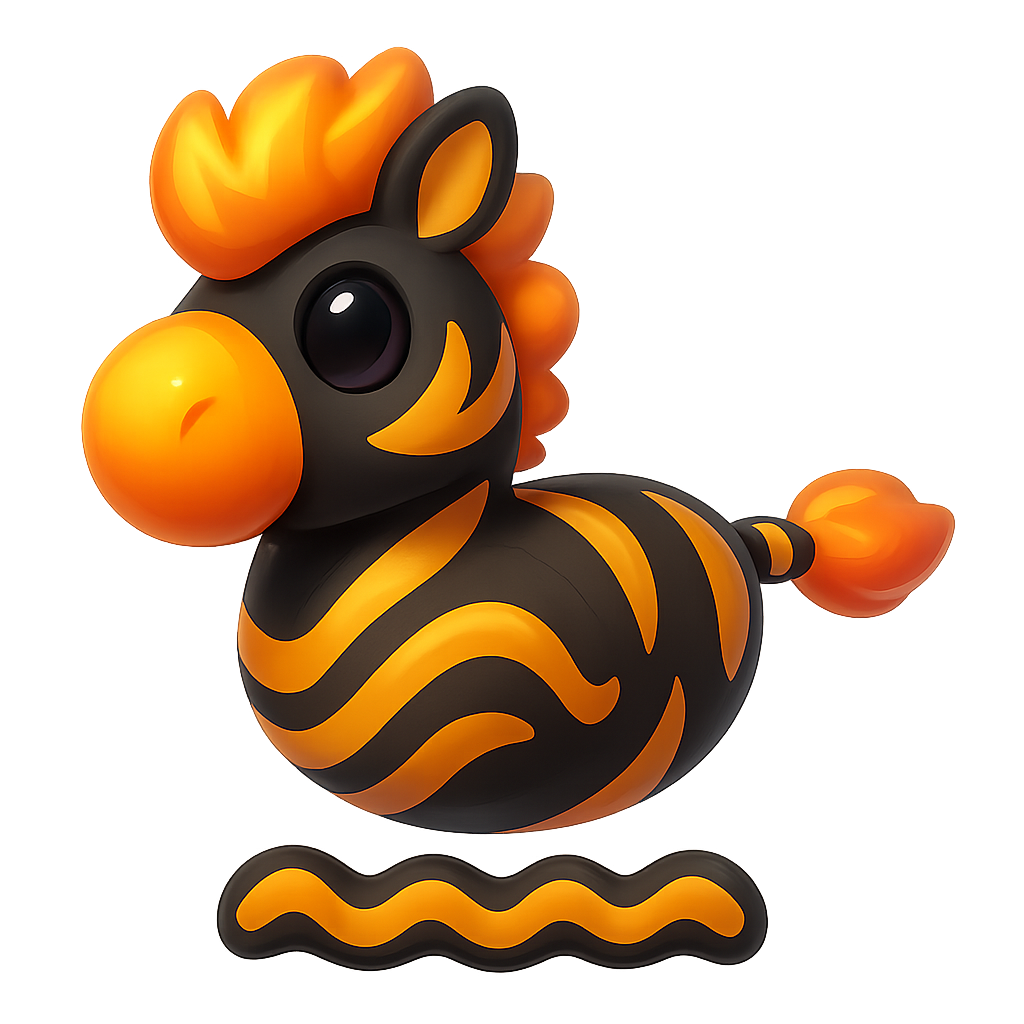 NFR Flaming Zebra