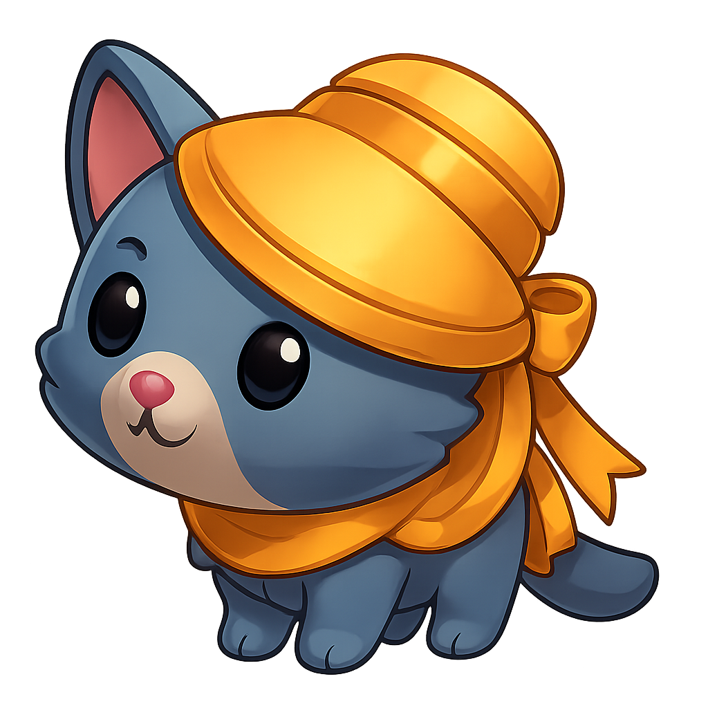 Halloween Golden Mummy Cat