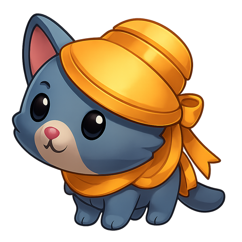 Halloween Golden Mummy Cat