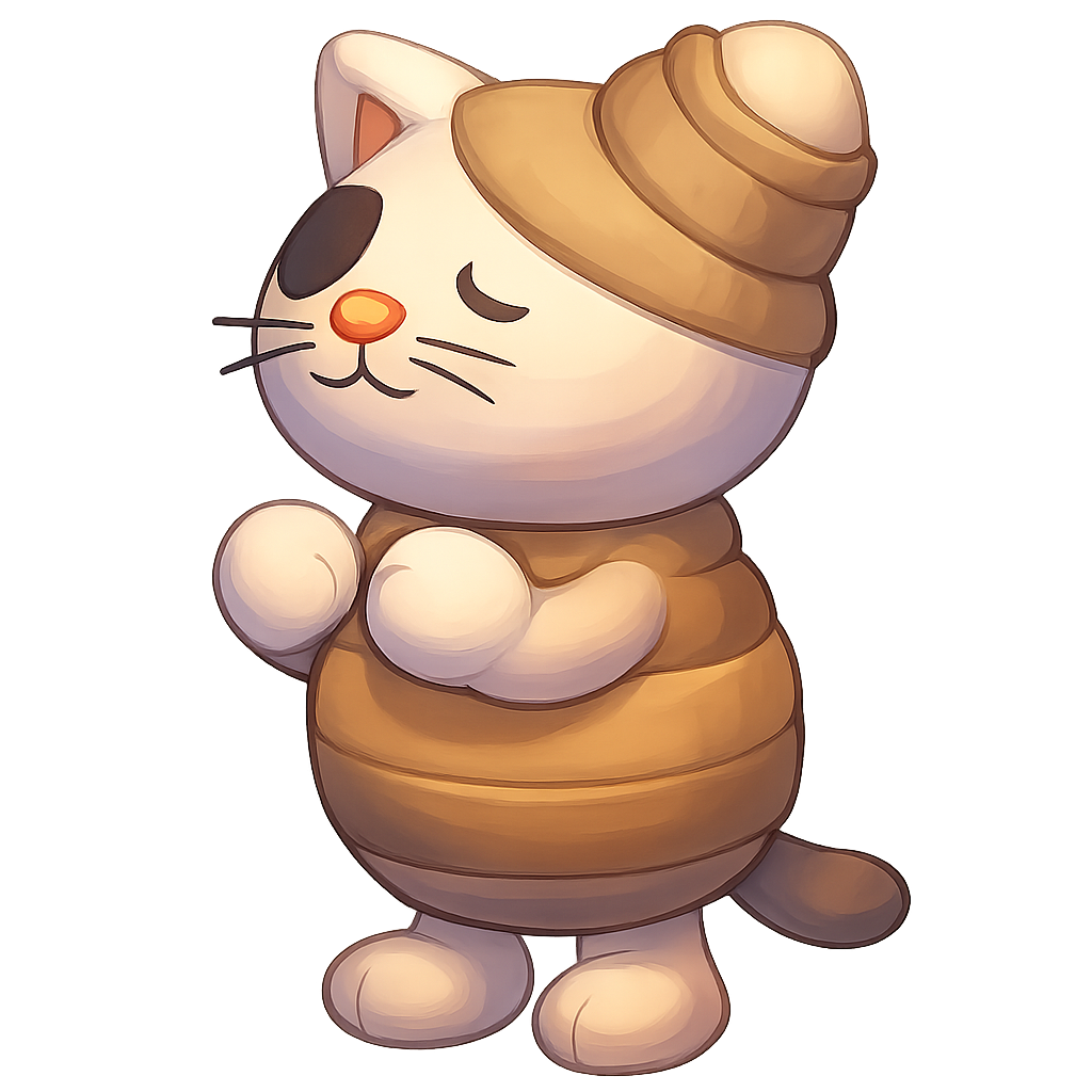 NFR Halloween White Mummy Cat