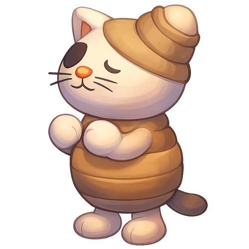NFR Halloween White Mummy Cat