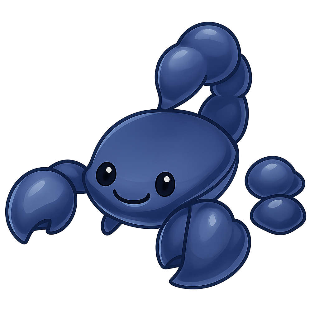 Halloween Blue Scorpion
