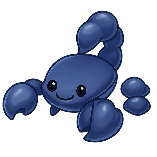 Halloween Blue Scorpion