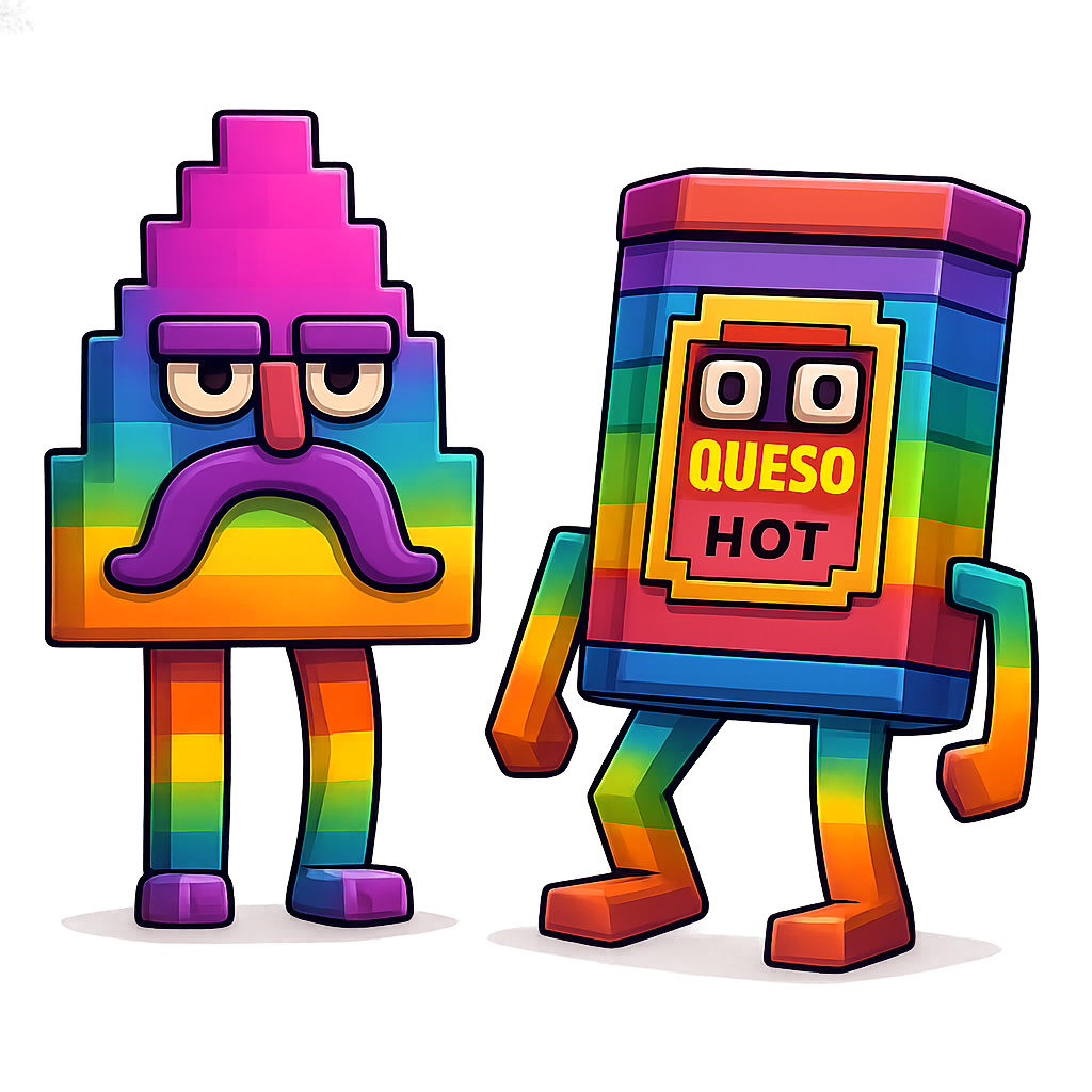 Rainbow Chipso and Queso