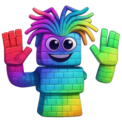 Rainbow Spaghetti Tualetti