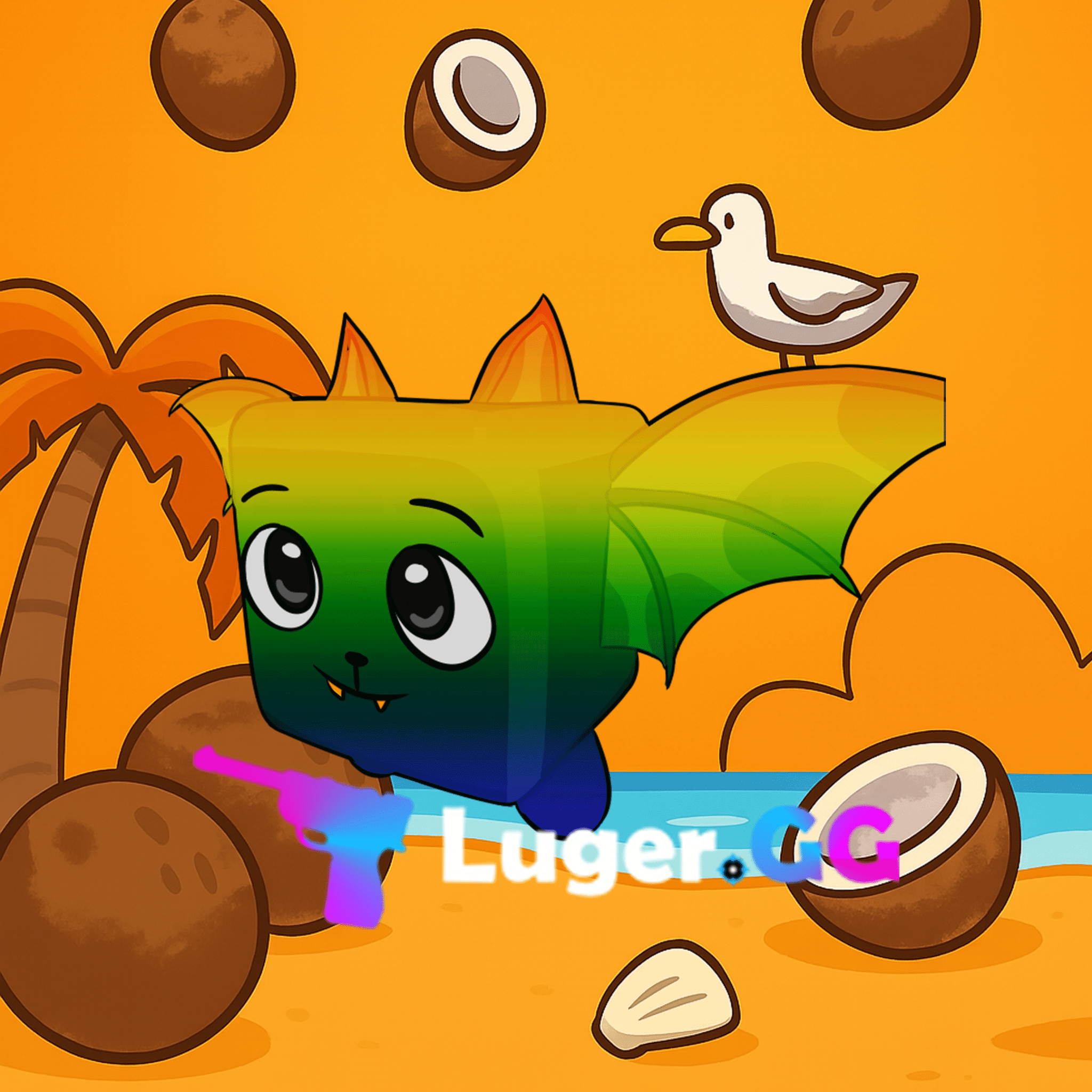 Chroma Fire Bat Pet