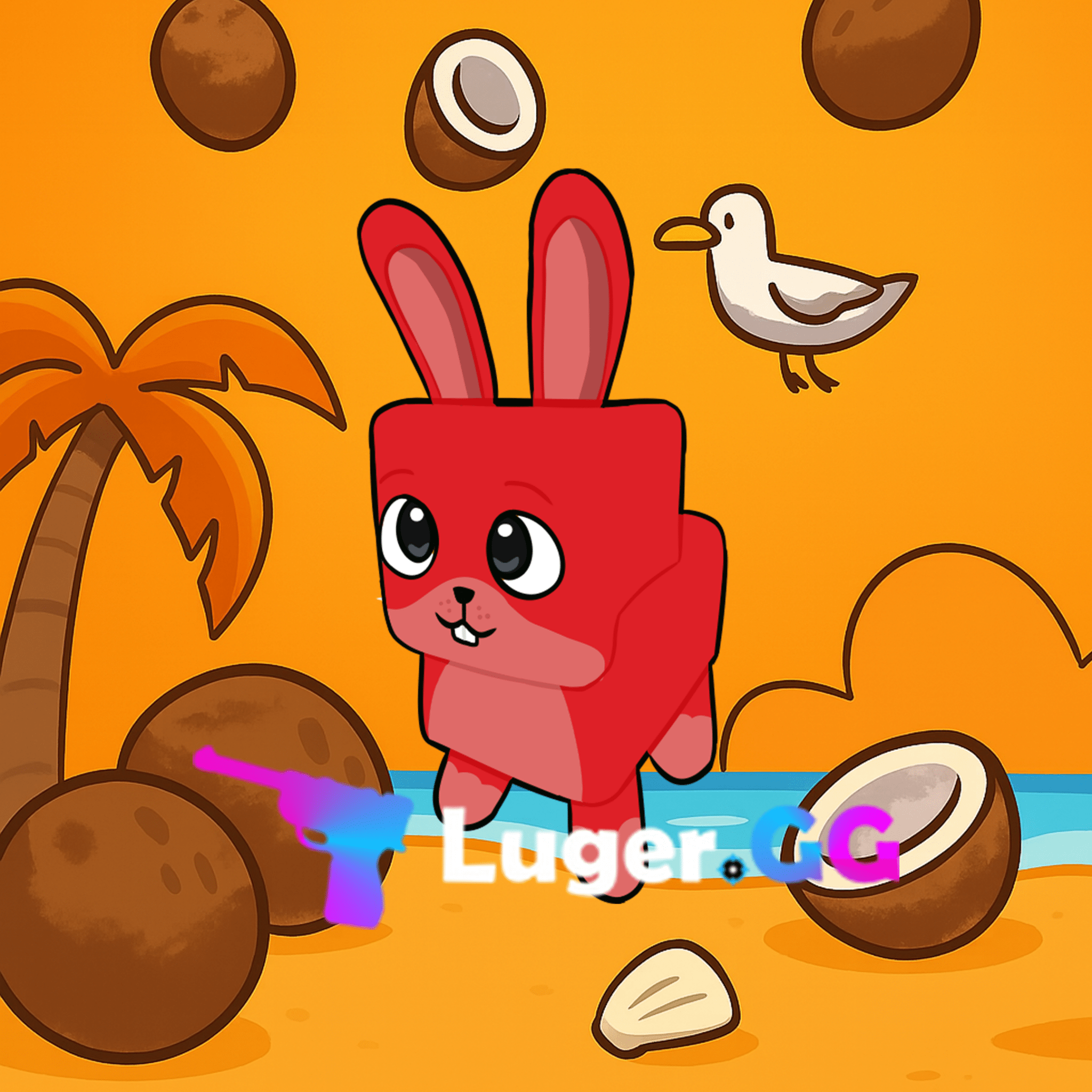 Fire Bunny Pet