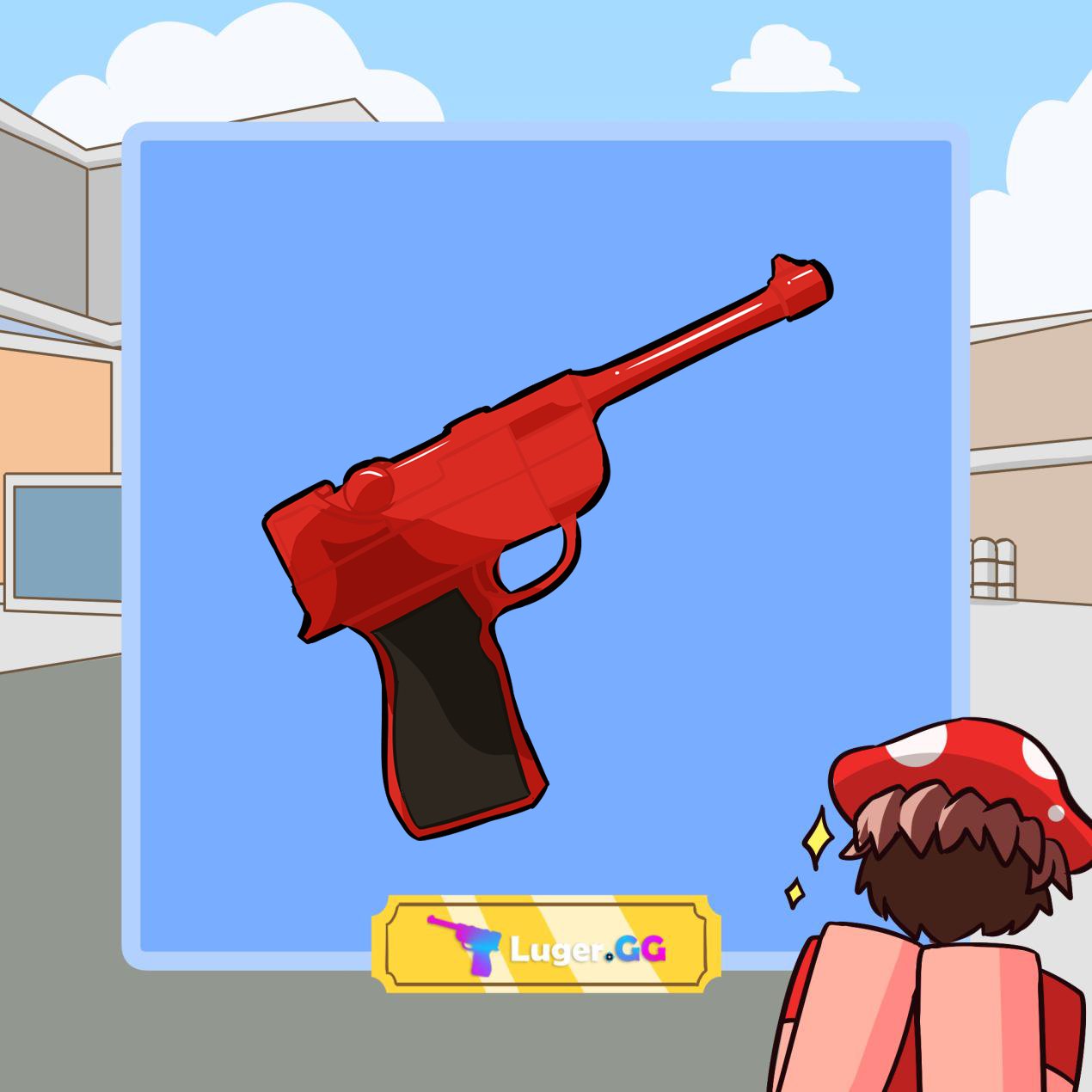 Red Luger Gun