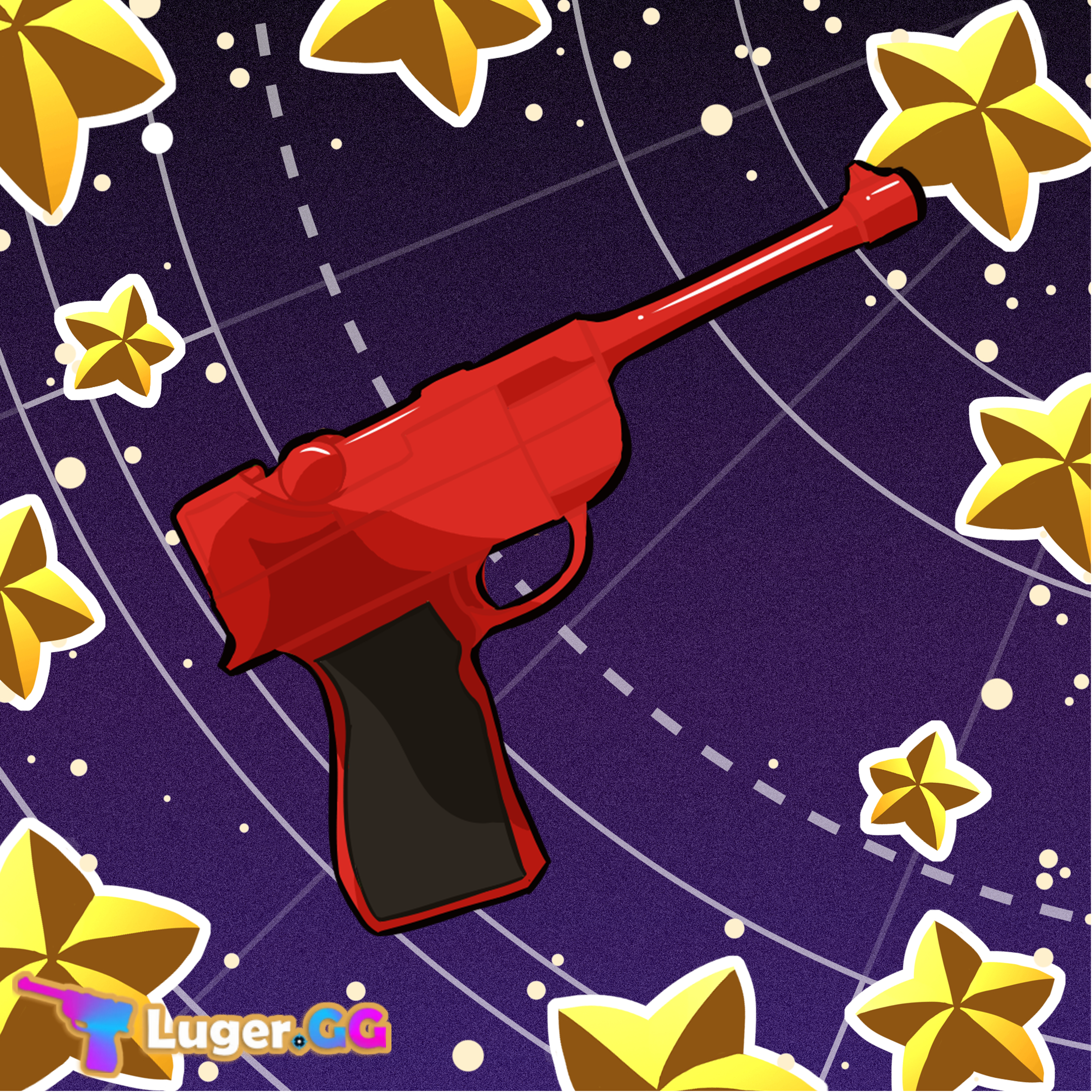 Red Luger Gun