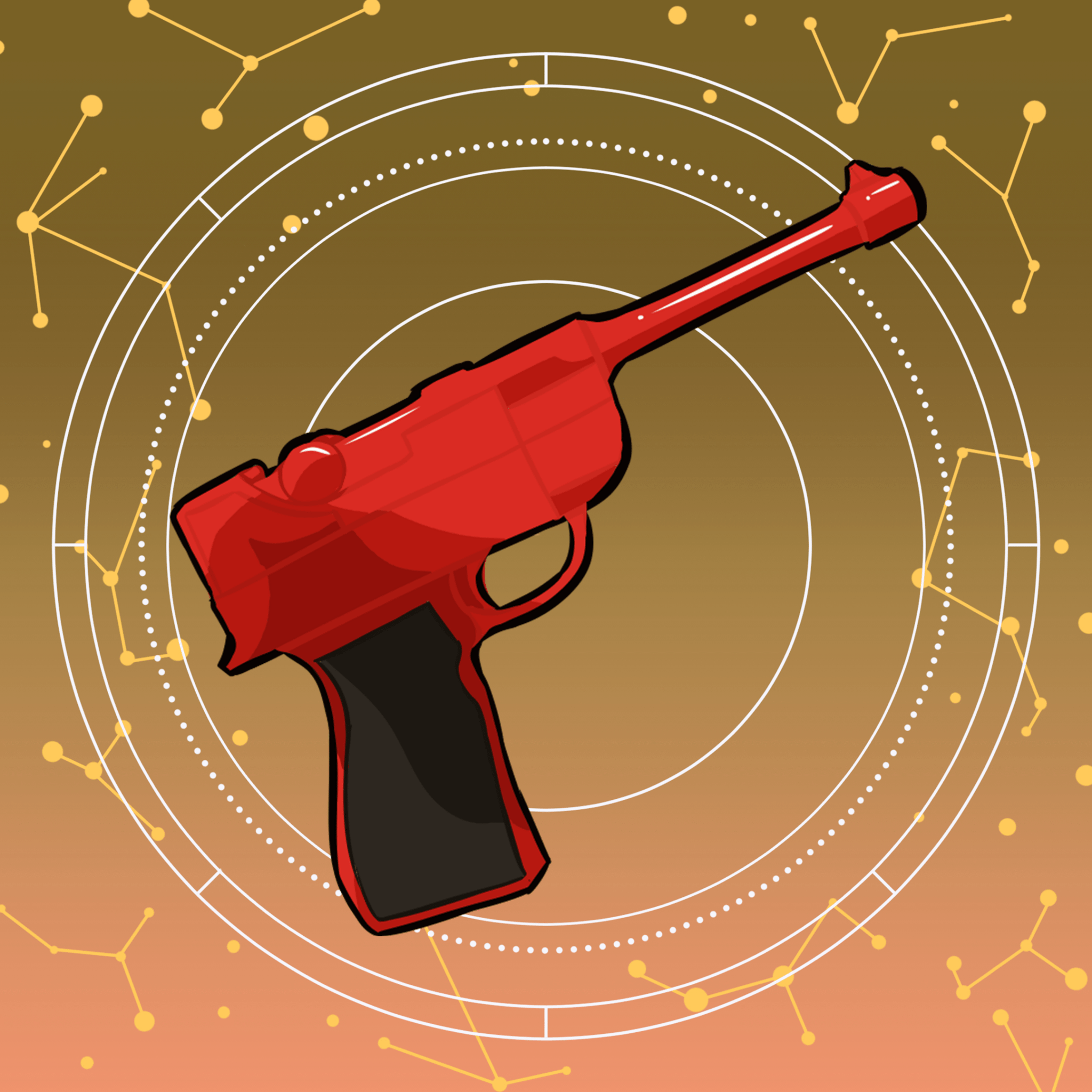 Red Luger Gun