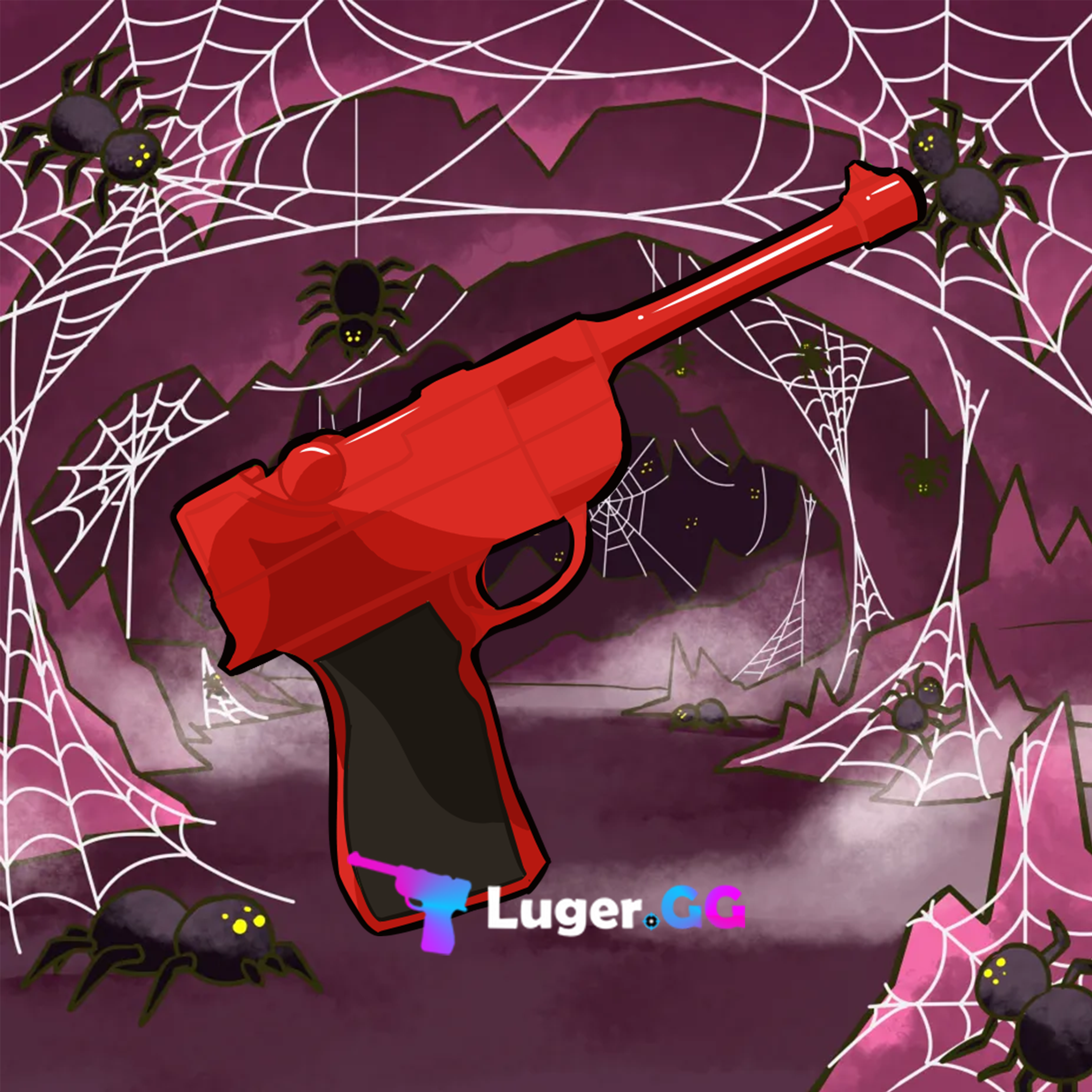 Red Luger Gun