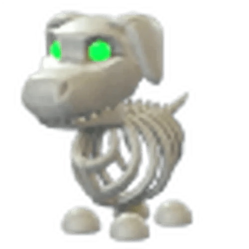 Halloween White Skeleton Dog
