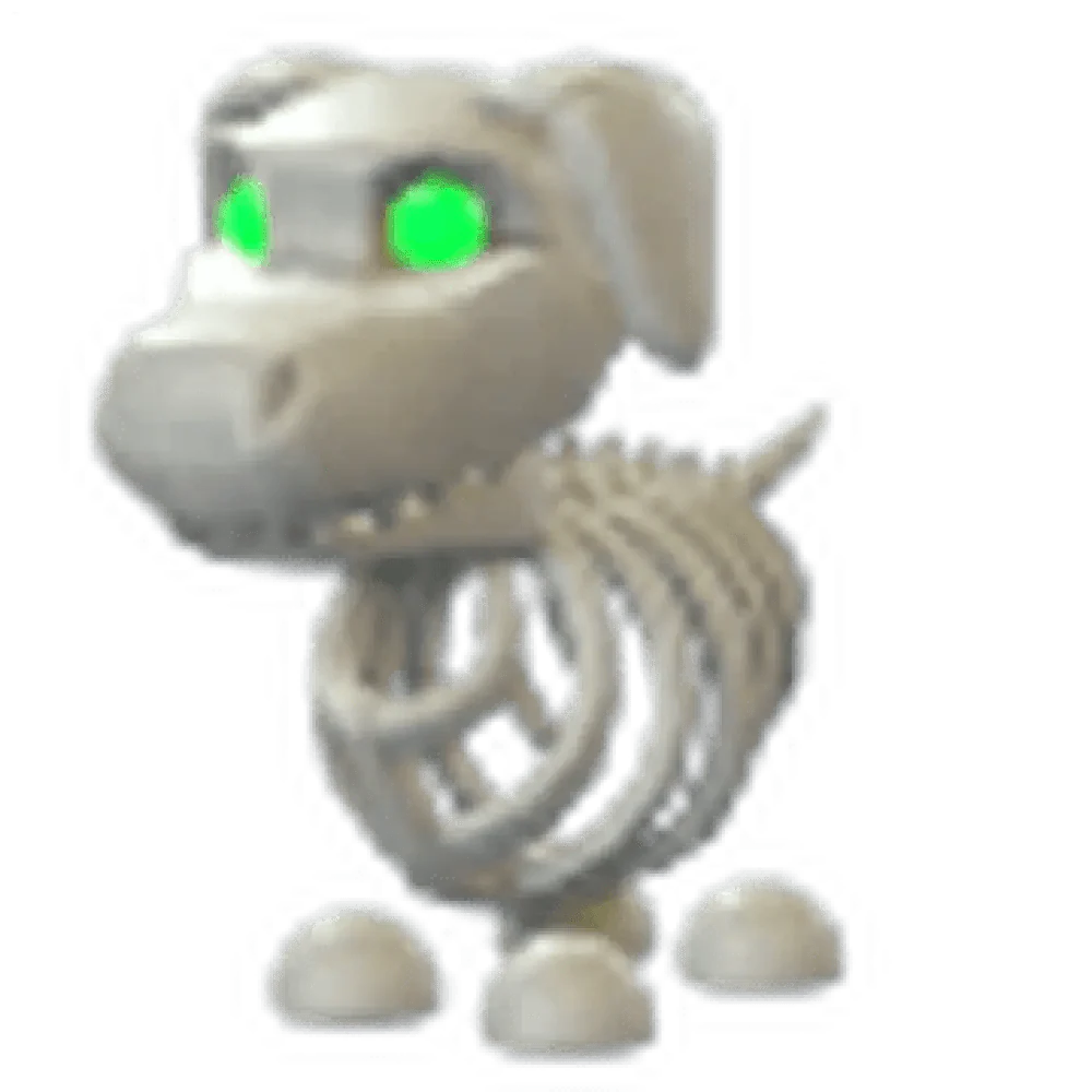 MFR Halloween White Skeleton Dog - Adopt Me