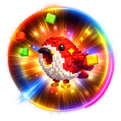 Rainbow Hatched Birb