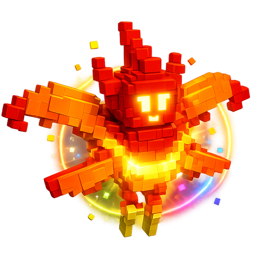 Rainbow Hatched Fire Wisp